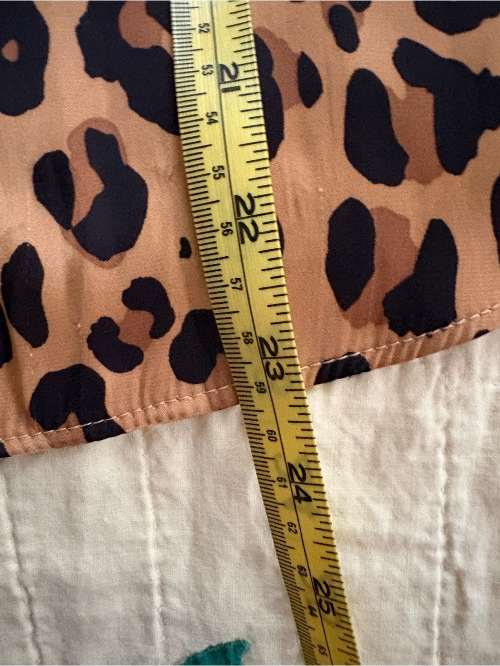 Leopard Print Cap Sleeve Blouse - Brown/Black - Picture 4 of 6